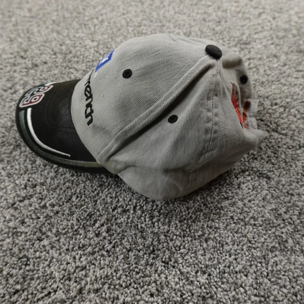 VTG Kevin Harvick Hat Mens Strap Back Cap Gray Black Nascar 10 Goodwrench Racing